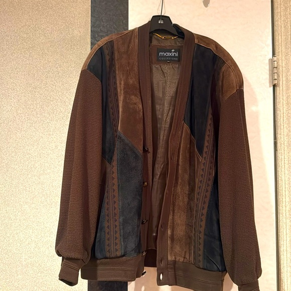 Man’s jacket leather and acrylic, lining polyester.XXL - Picture 1 of 10